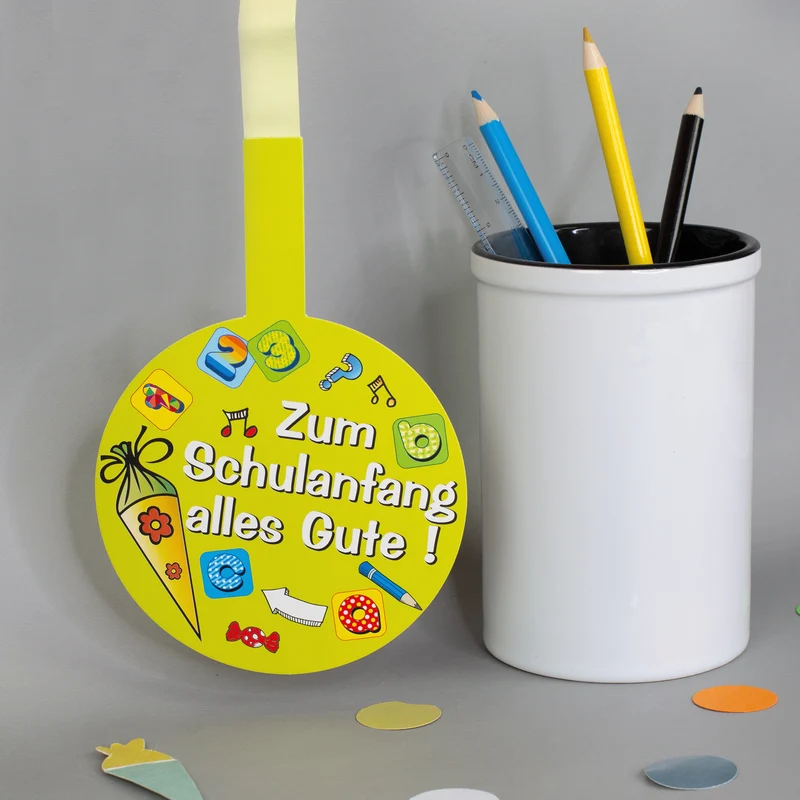 Party Girlande zum Schulanfang | Dekoration für Einschulung