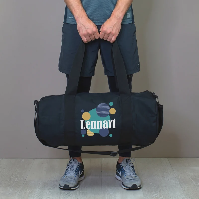Sporttasche mit Name personalisiert als Geschenk | Kleine Reisetasche & Dufflebag für Freizeit und Sport