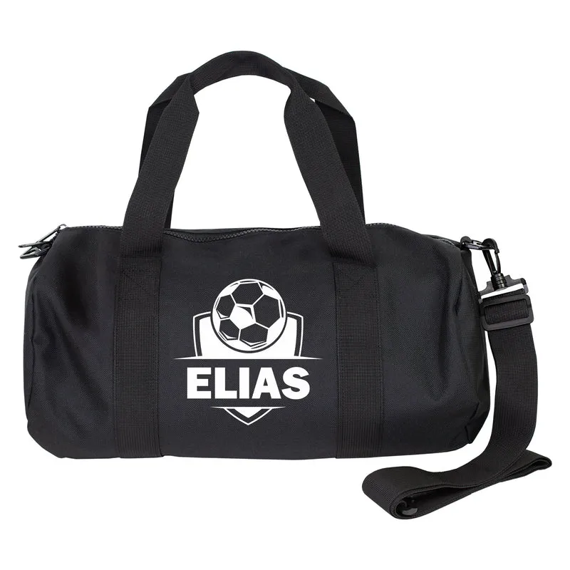 Sporttasche mit Fußball Motiv & Name personalisiert | Reisetasche für Jungen, Schule & Training