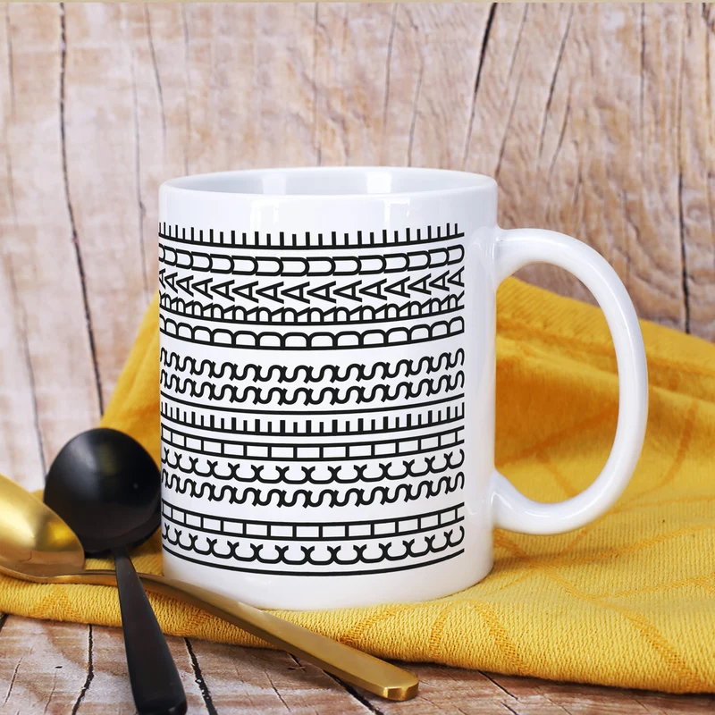 Tasse mit versteckter Botschaft 'Ich scheiss drauf' | Kaffeetasse als lustiges Geschenk