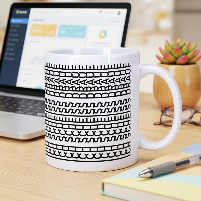 Tasse mit versteckter Botschaft 'Ich scheiss drauf' | Kaffeetasse als lustiges Geschenk
