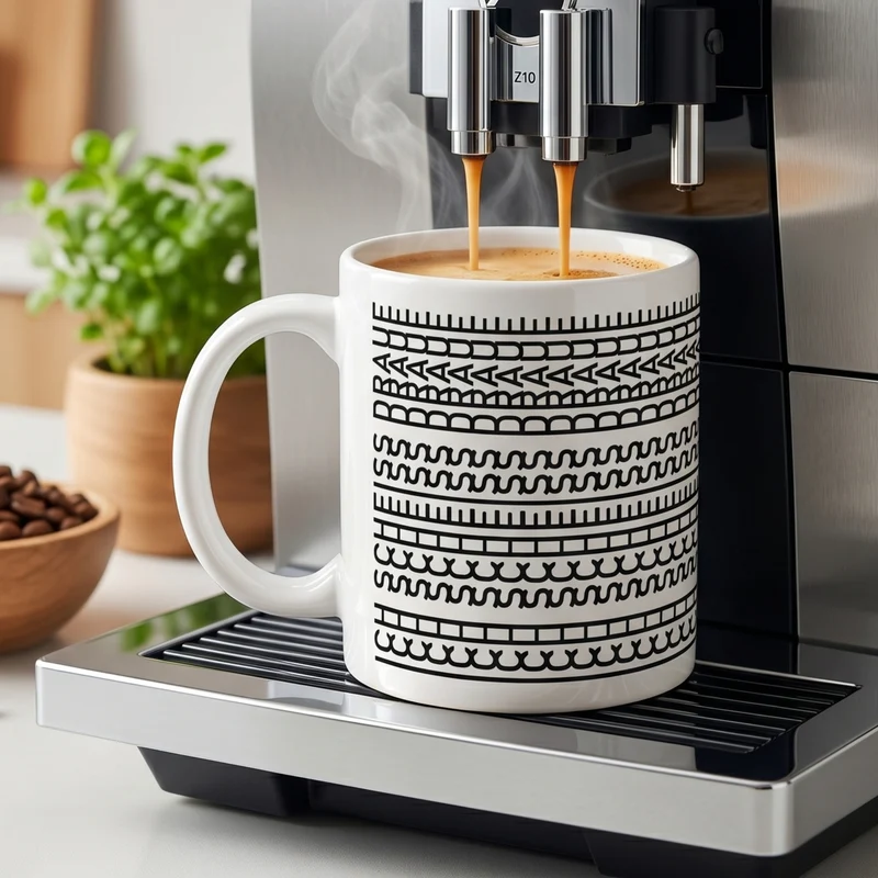Tasse mit versteckter Botschaft 'Ich scheiss drauf' | Kaffeetasse als lustiges Geschenk