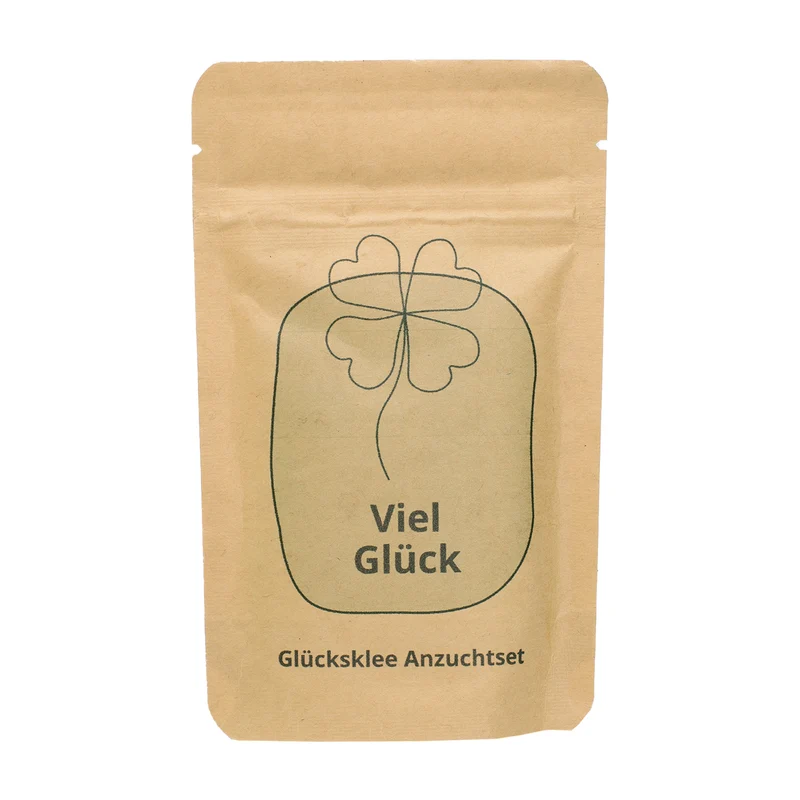 Anzuchtset - Viel Glück | pflanzfertiges Glücksbringer Geschenk
