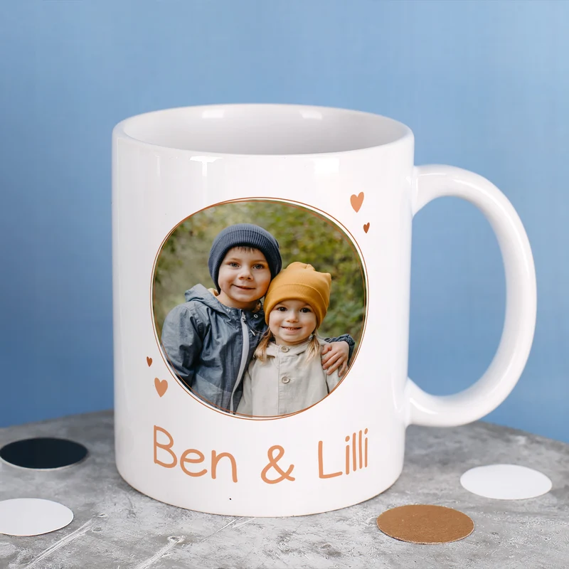 Tasse für Papa zum Vatertag mit Foto & Wunschtext personalisiert | Bär Motiv - du bist unentbärlich