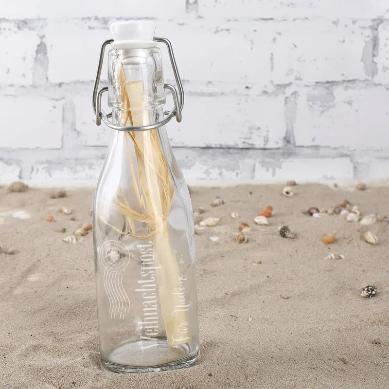 Kleine Weihnachtspost aus der Flasche