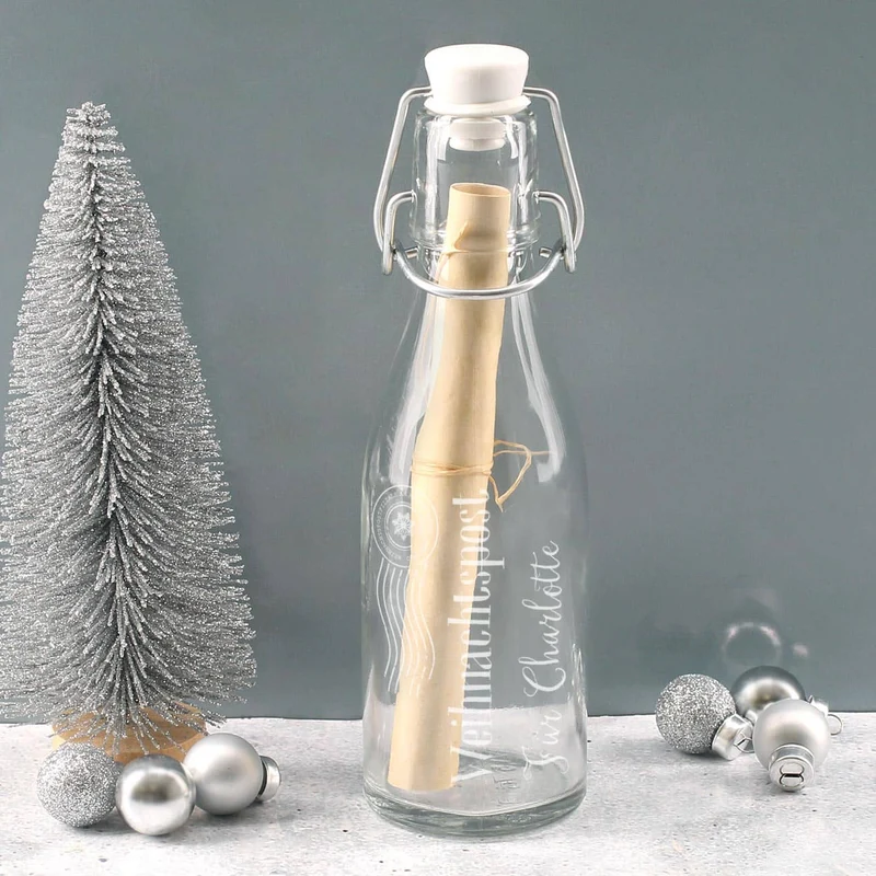 Kleine Weihnachtspost aus der Flasche