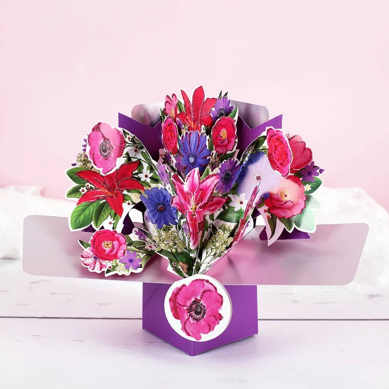 Pop-Up Karte Blumenstrauß