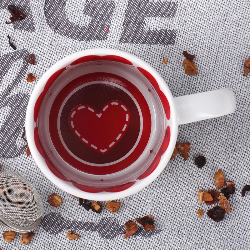 Personalisierte Tasse 'Ich finde dich mausgezeichnet!' mit Name im Herz | Valentinstagsgeschenk
