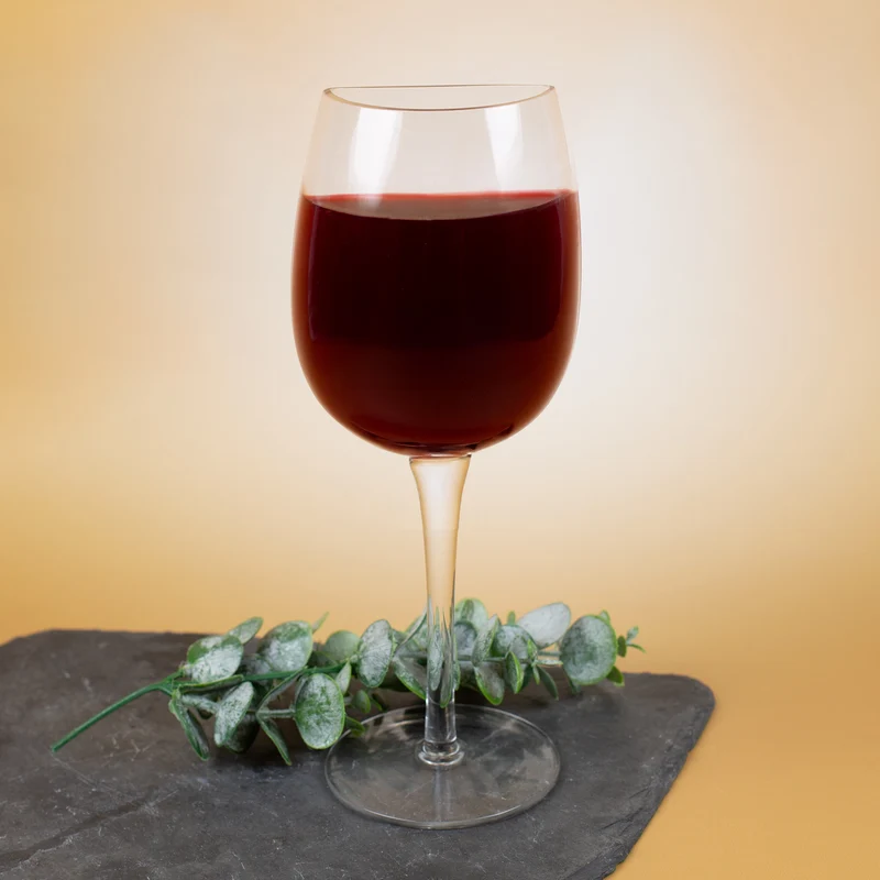 Halbes Weinglas | Scherzartikel für Weinliebhaber