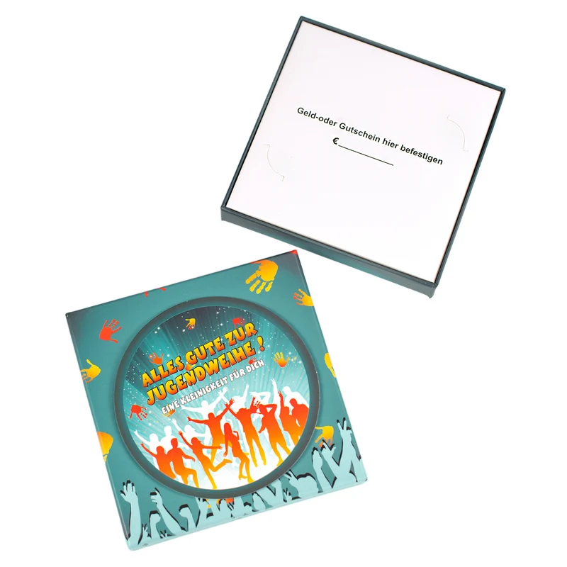 Geschenkschachtel zur Jugendweihe für Geld & Gutscheine