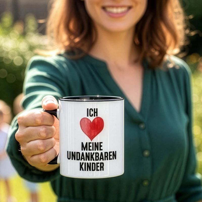 Lustige Tasse 'Ich liebe meine undankbaren Kinder' | Geschenk für Eltern zum Muttertag & Vatertag
