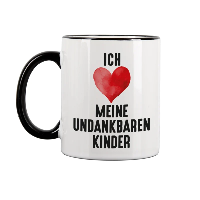 Lustige Tasse 'Ich liebe meine undankbaren Kinder' | Geschenk für Eltern zum Muttertag & Vatertag