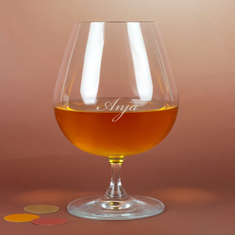 Leonardo Cognacschwenker & Whiskyglas mit Gravur | Personalisiert mit Name - Geschenk für Genießer