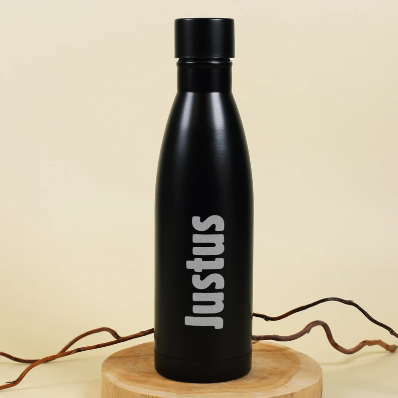 Thermosflasche in zwei Farben mit Ihrem Wunschnamen