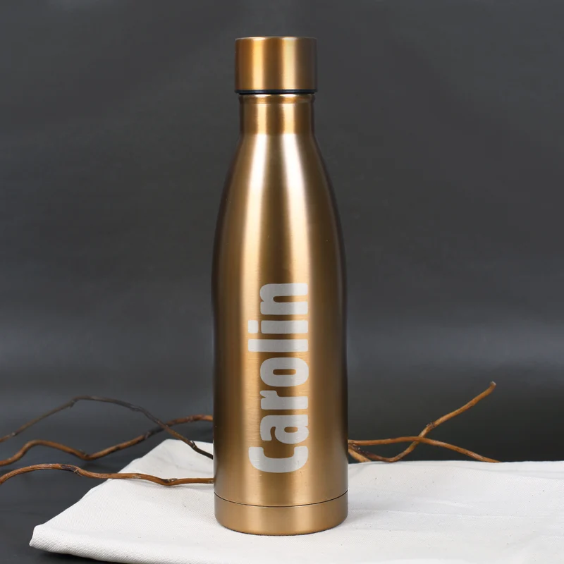 Thermosflasche in zwei Farben mit Ihrem Wunschnamen