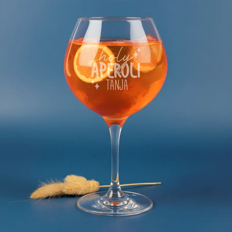Personalisiertes XL Holy Aperoli Glas mit Gravur & Name | Leonardo Weinglas als Geschenkidee