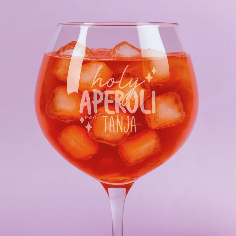 Personalisiertes XL Holy Aperoli Glas mit Gravur & Name | Leonardo Weinglas als Geschenkidee