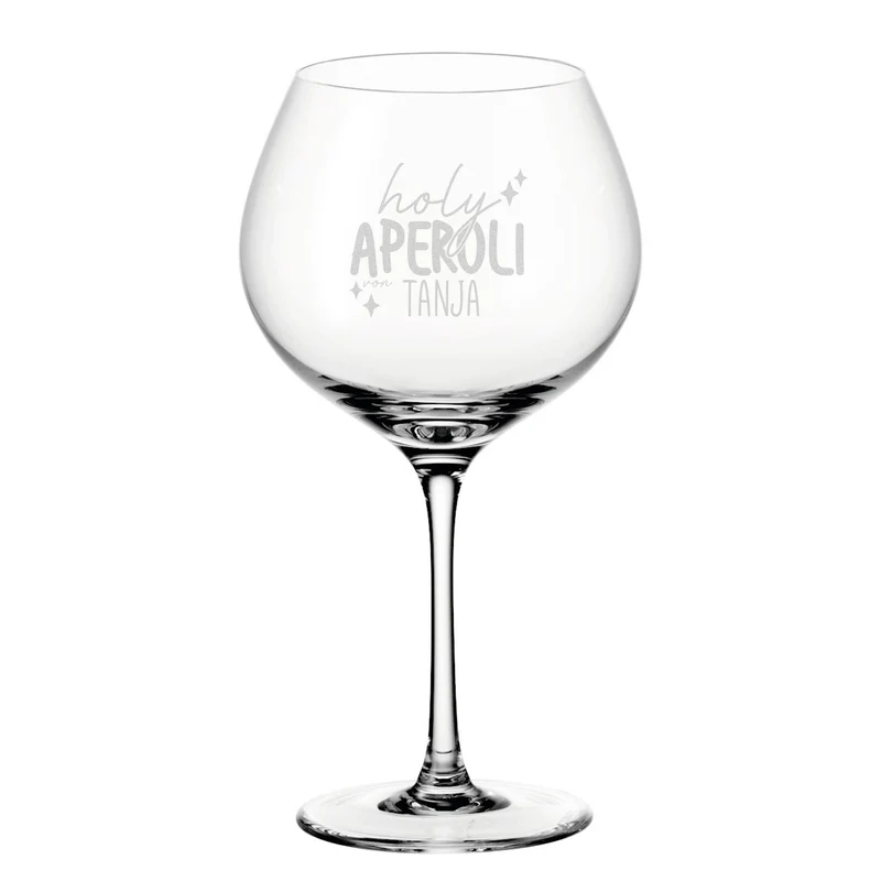 Personalisiertes XL Holy Aperoli Glas mit Gravur & Name | Leonardo Weinglas als Geschenkidee