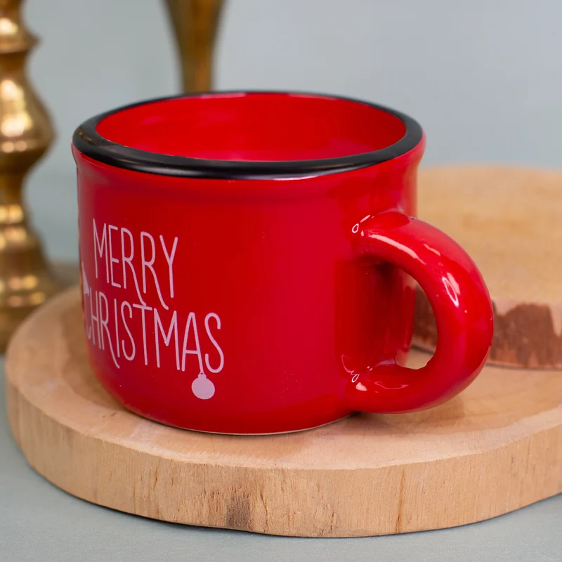 Weihnachtskerze in Dolomitetasse mit Motivauswahl