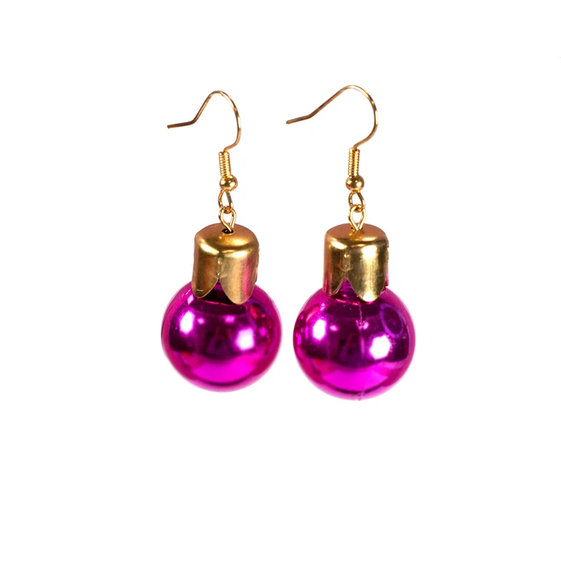 Ohrringe in Weihnachtskugel-Form in 4 Farben | Weihnachtsschmuck