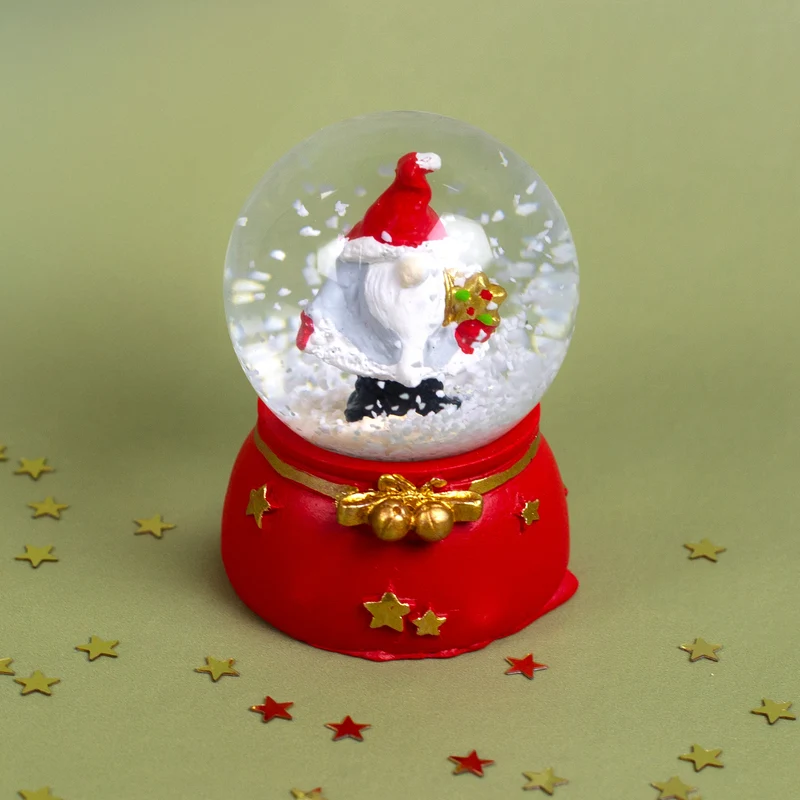 Mini Schneekugel mit Wichtel in 4 Varianten | Wichtelgeschenk