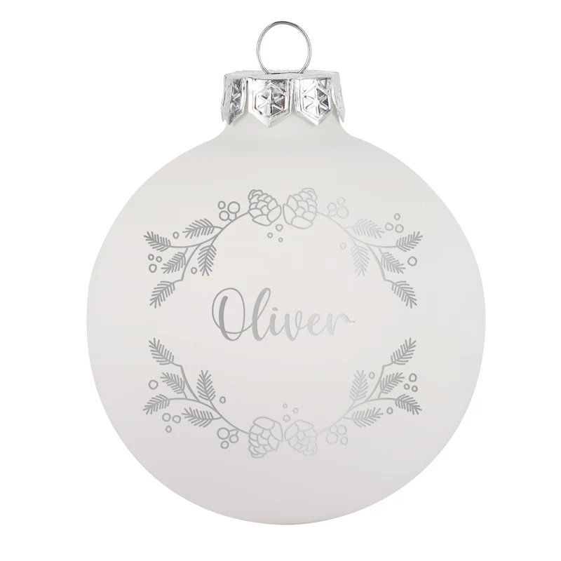 Personalisierte Weihnachtskugeln mit Name | Weihnachtsbaumkugeln & Christbaumkugeln mit Farbauswahl