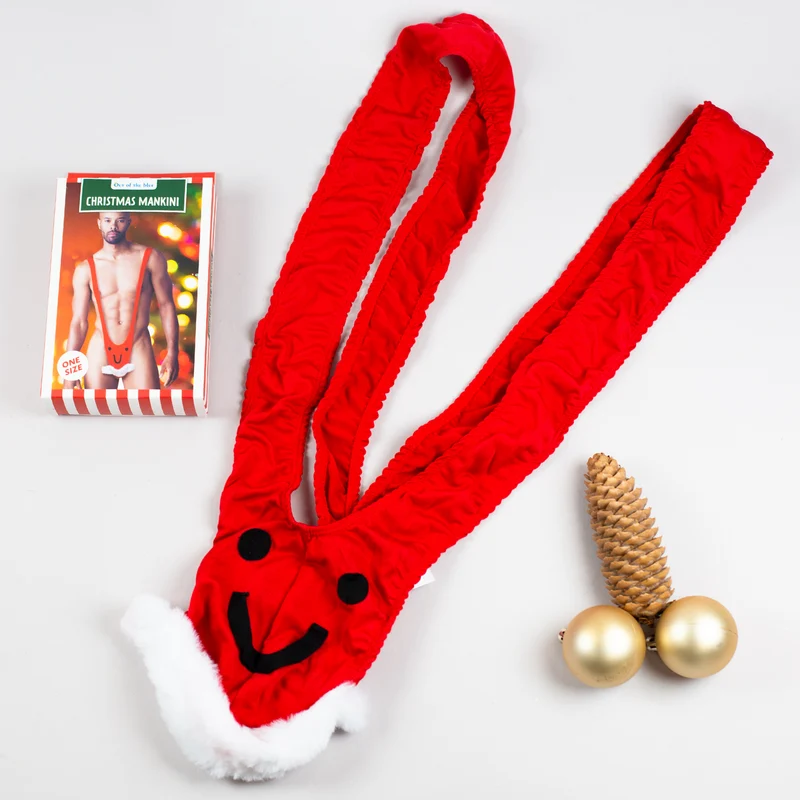Mankini zu Weihnachten | Herrenbadeanzug in 2 Varianten