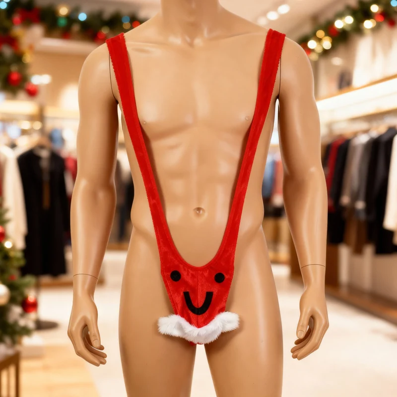 Mankini zu Weihnachten | Herrenbadeanzug in 2 Varianten