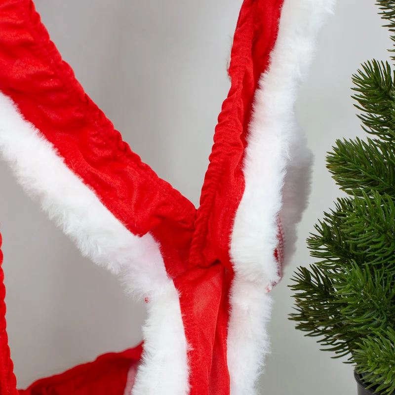 Mankini zu Weihnachten | Herrenbadeanzug in 2 Varianten