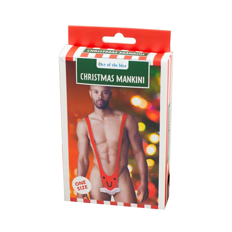 Mankini zu Weihnachten | Herrenbadeanzug in 2 Varianten