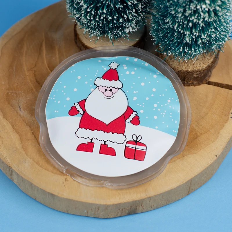 Handwärmer mit Weihnachtsmotiven | Rund