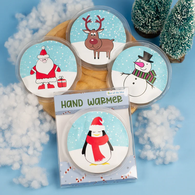 Handwärmer mit Weihnachtsmotiven | Rund