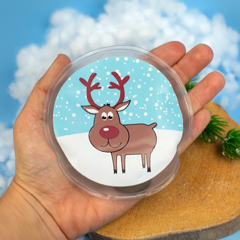 Handwärmer mit Weihnachtsmotiven | Rund