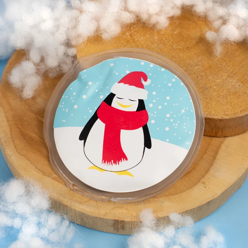 Handwärmer mit Weihnachtsmotiven | Rund