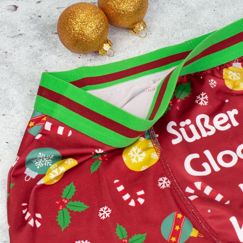 Sexy Boxershorts - Süßer die Glocken nie klingen | Scherz-Geschenk für Männer zu Weihnachten