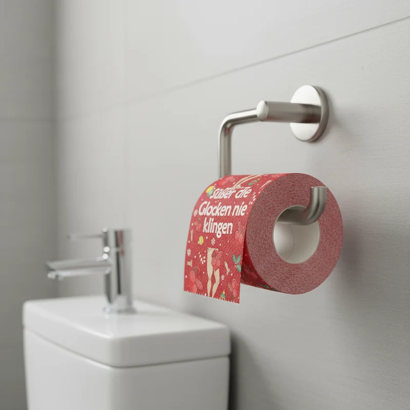 Sexy Toilettenpapier zu Weihnachten - Süßer die Glocken nie klingen - Scherzgeschenk für Männer