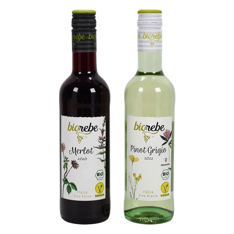 Biorebe Bio & Vegan 0,25l | Weißwein oder Rotwein wählbar