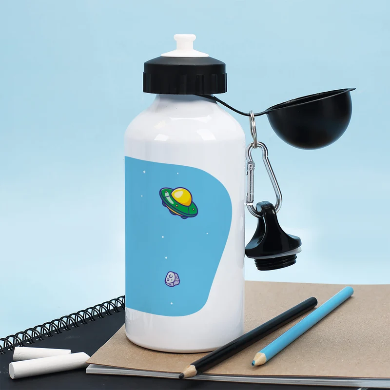 Trinkflasche zur Einschulung für Jungen mit Astronaut-Motiv | Personalisiert mit Name | 500ml