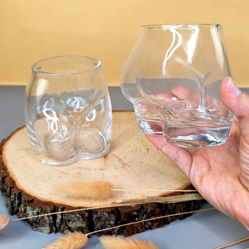 Witzige Trinkgläser 'Hoch den Hintern!' im Po-Design | 2er-Set | 250ml