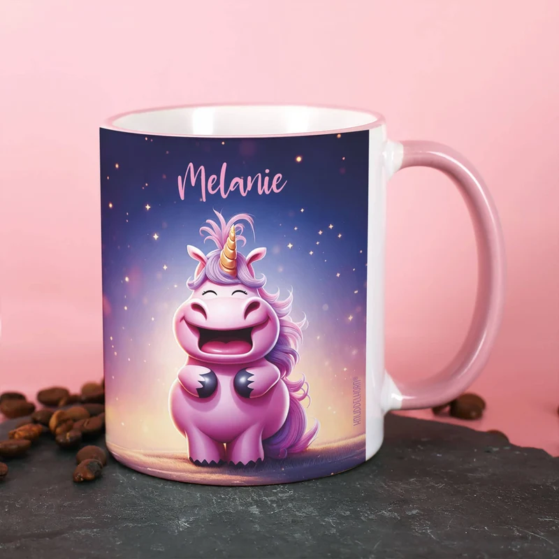 Knuddelhorn-Tasse mit Wunschname