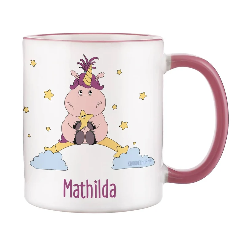 Knuddelhorn-Tasse mit Wunschname