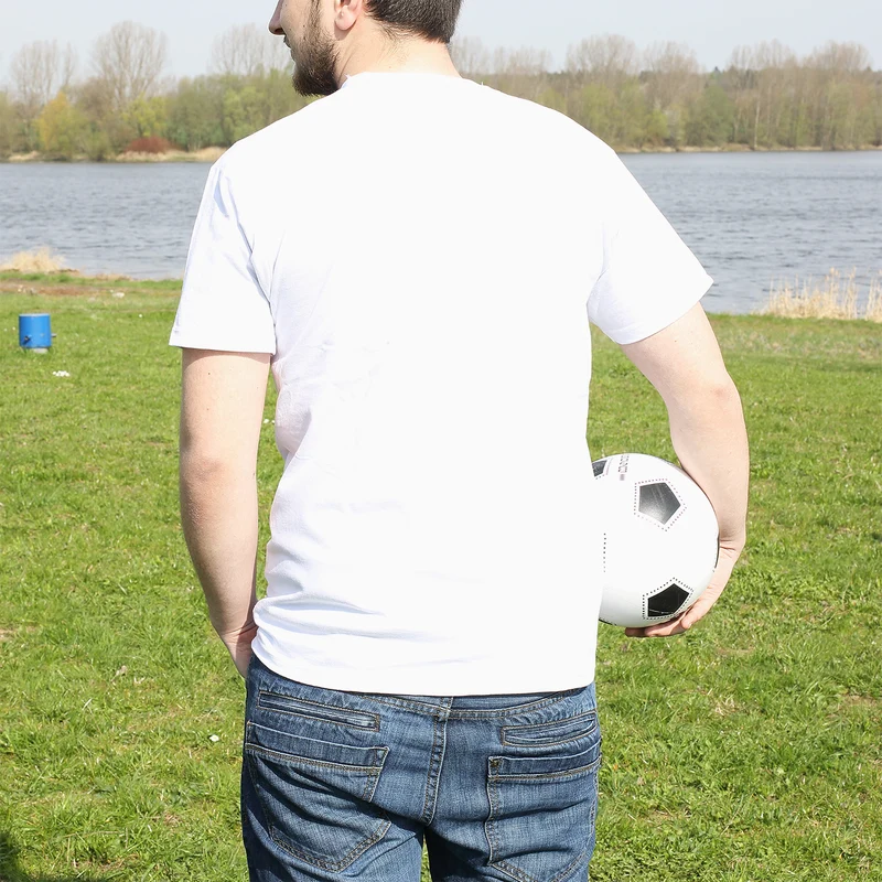T-Shirt für Männer zum Vatertag, Geburtstag & Co. | personalisiert mit Wunschtext | Weiß