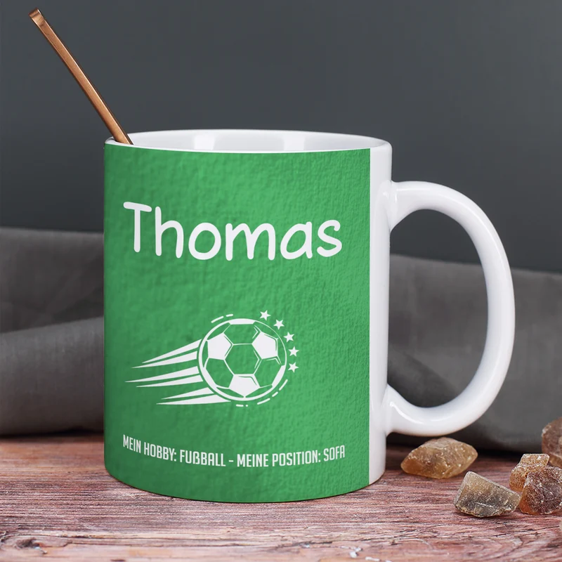 Personalisierbare Tasse mit Name & Text | Hobby-Motive