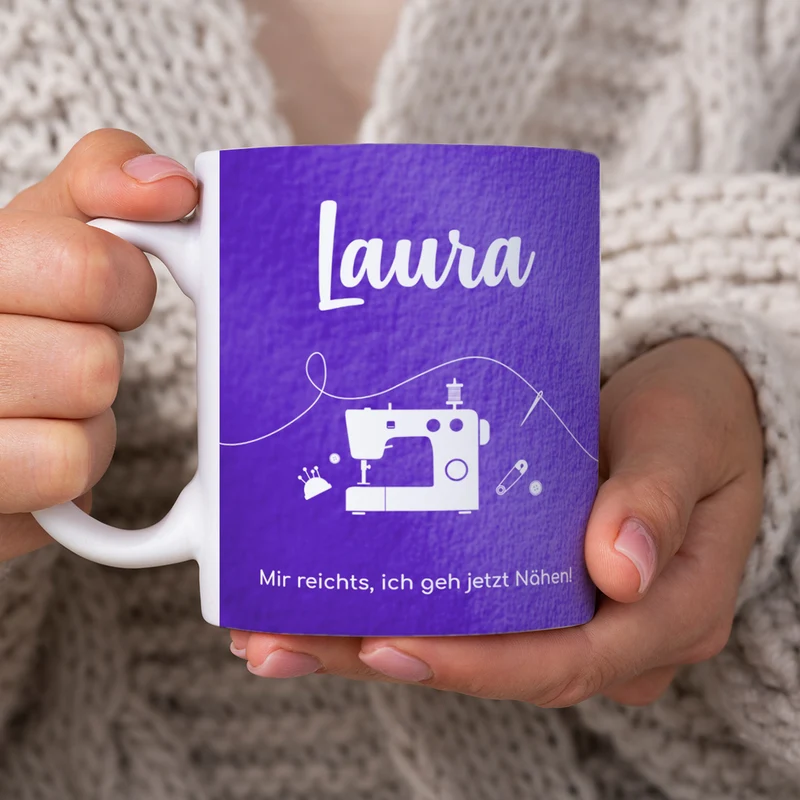 Personalisierbare Tasse mit Name & Text | Hobby-Motive