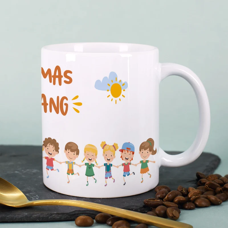 Personalisierbare Tasse für Familien, Erzieher & Lieblingsmenschen mit bis zu 10 Kindern | Gang
