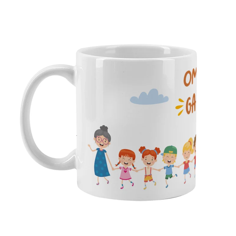 Personalisierbare Tasse für Familien, Erzieher & Lieblingsmenschen mit bis zu 10 Kindern | Gang