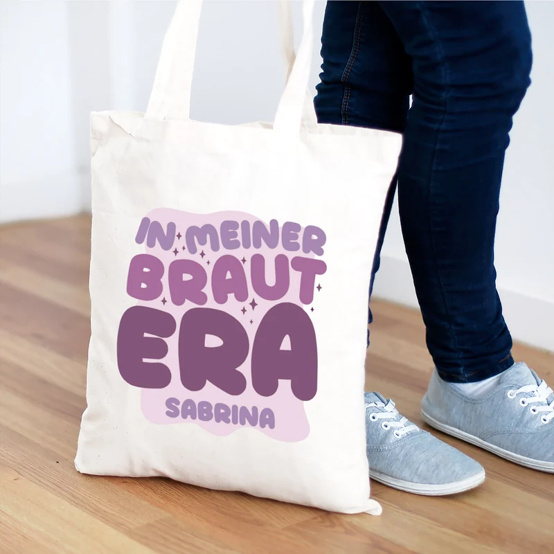 Beutel "In meiner Braut Era" mit Wunschname