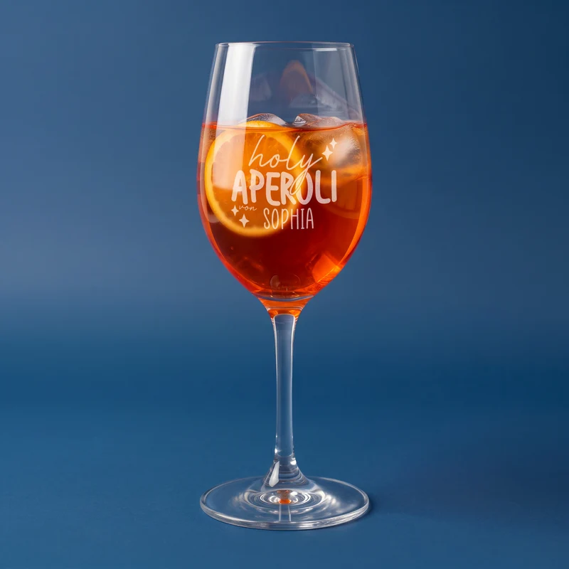 Holy Aperoli Glas mit Ihrem Wunschnamen graviert