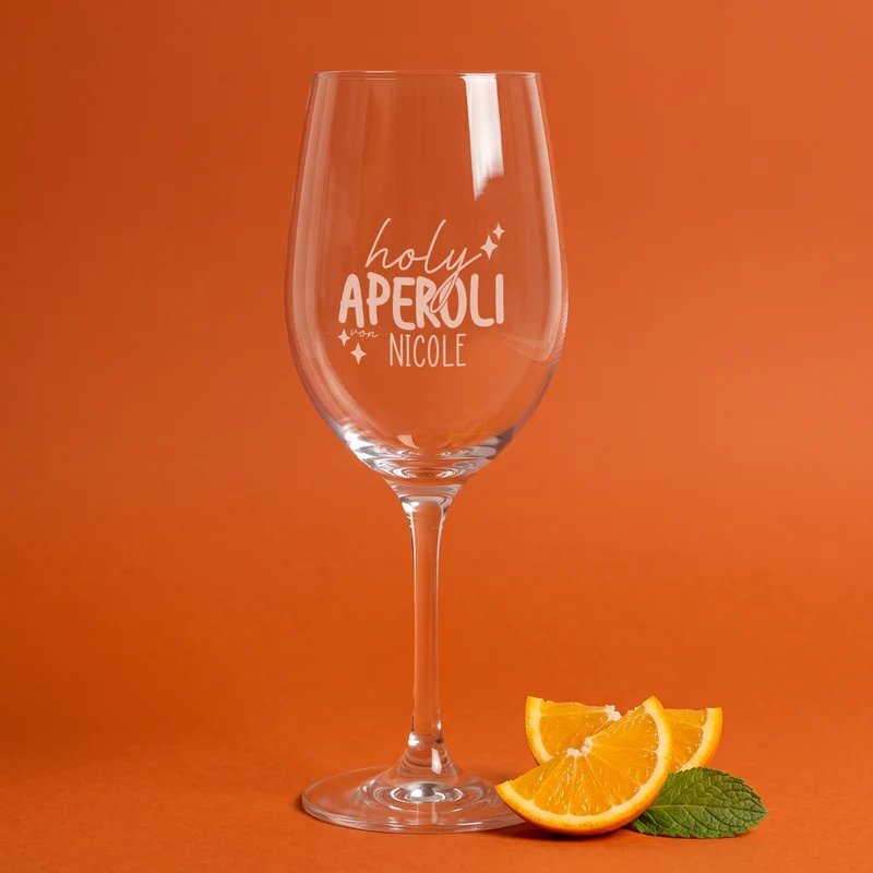 Holy Aperoli Glas mit Ihrem Wunschnamen graviert
