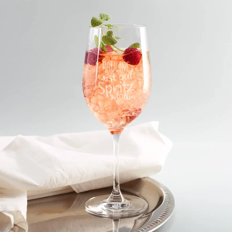 Auf Spritztour - Glas mit Ihrem Wunschnamen